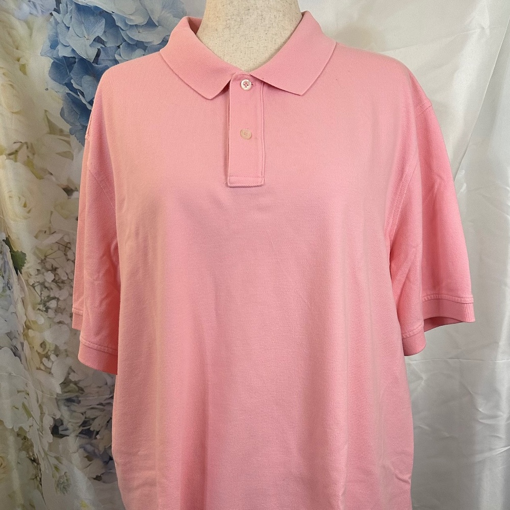 Land send polo shirt Men’s XL pink salmon